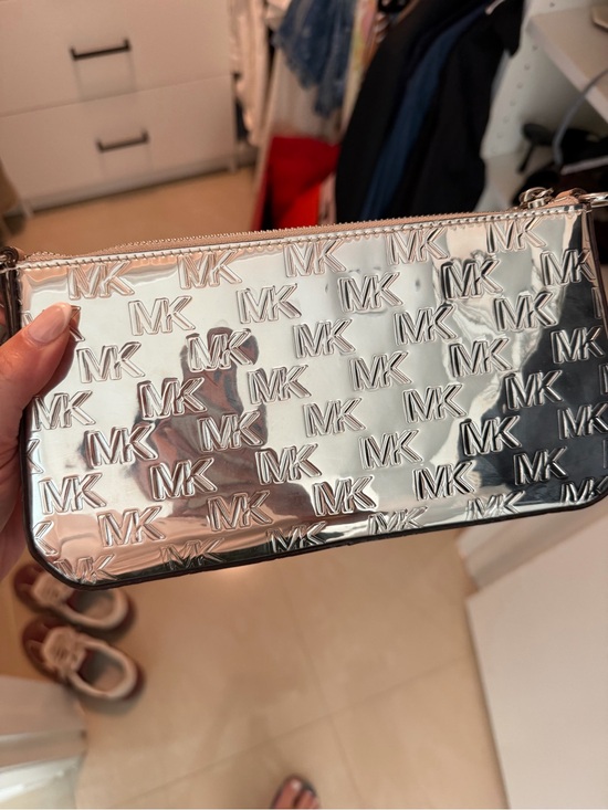 Michael Kors Handbags - Michael Kors Silver Shoulder Bag